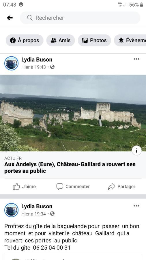 Gite De La Baguelande Les Andelys Zewnętrze zdjęcie